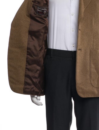 Z Zegna Cashmere Houndstooth Print Blazer