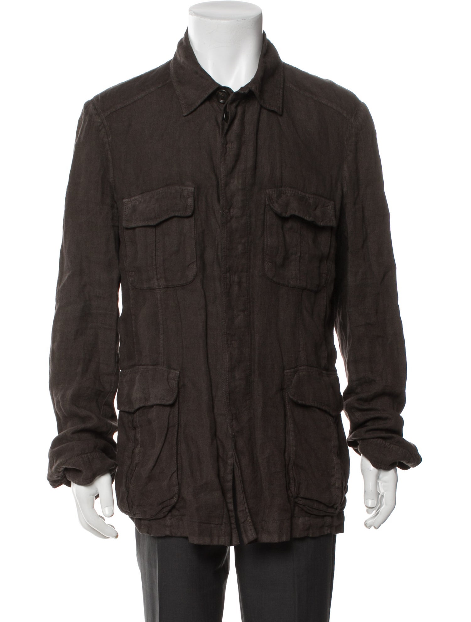 Z Zegna Linen Utility Jacket