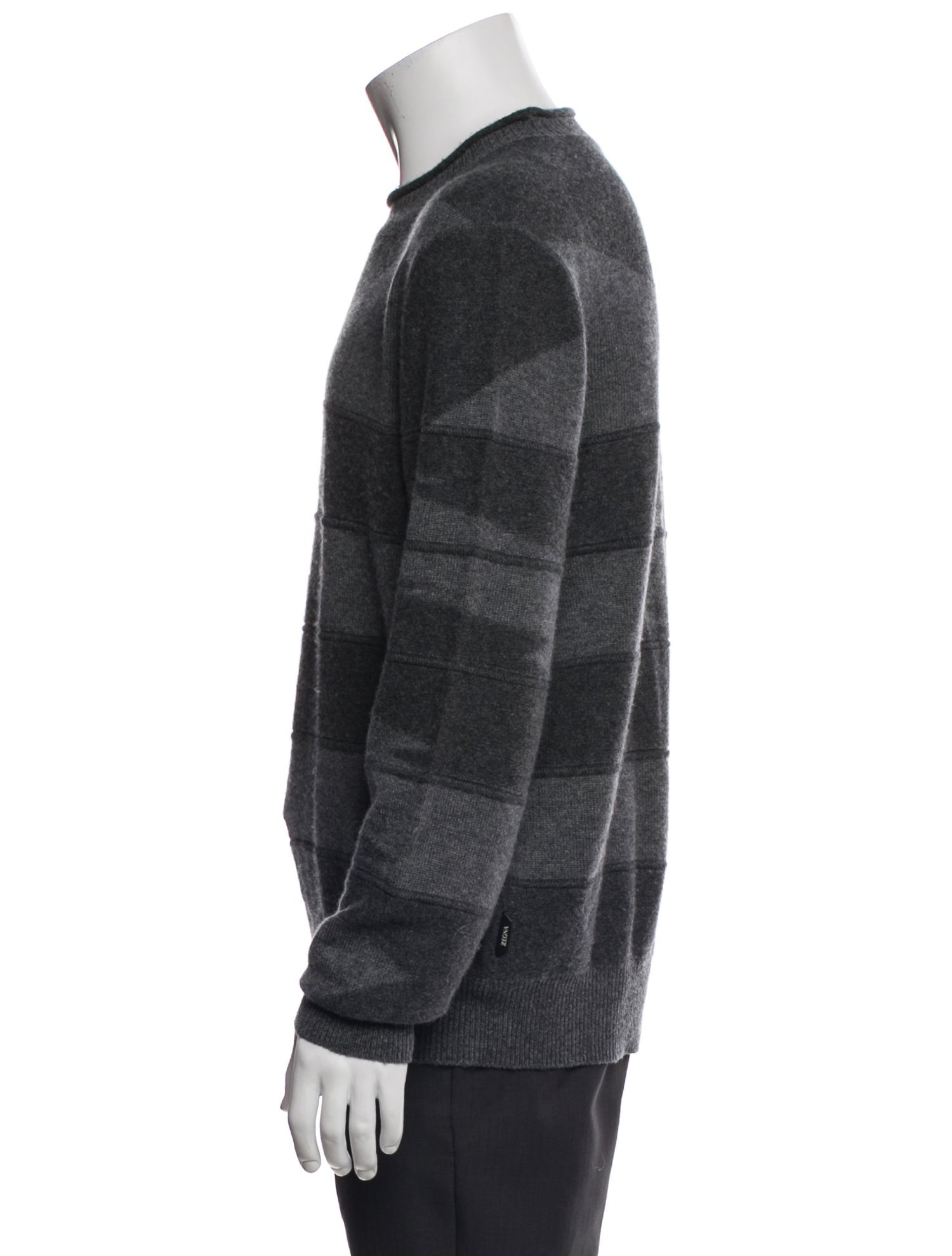 Z Zegna Cashmere Striped Pullover