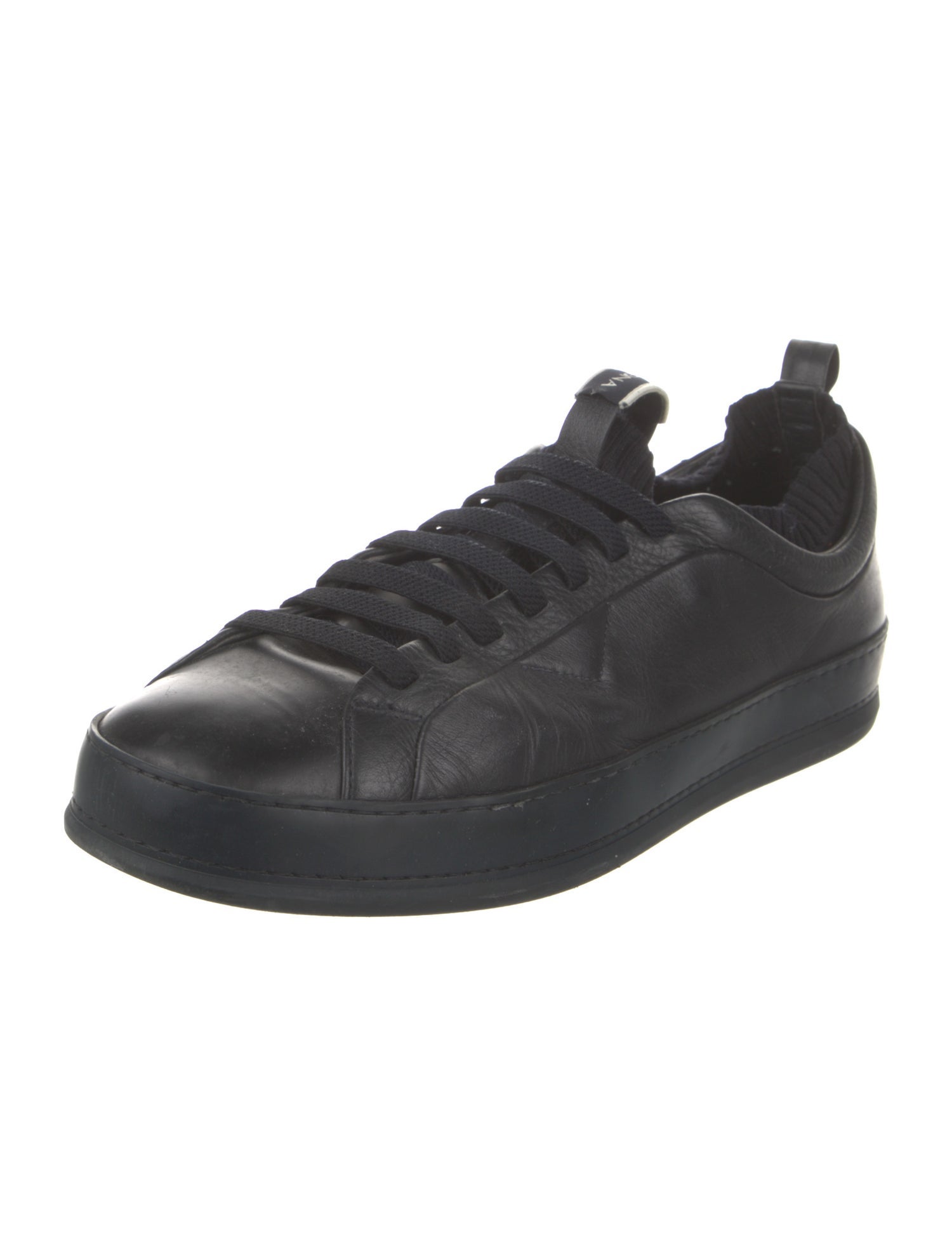 Z Zegna Leather Sneakers