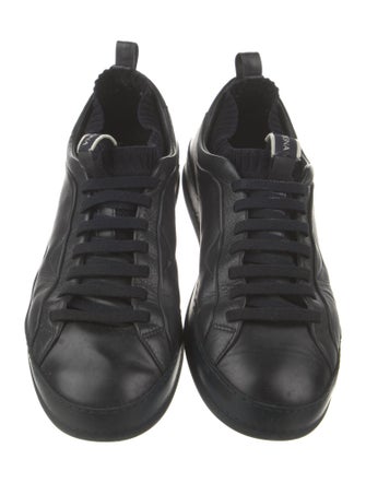 Z Zegna Leather Sneakers