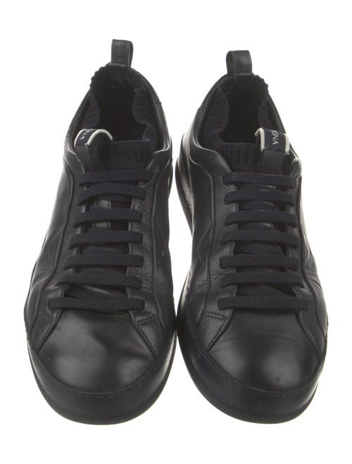 Z Zegna Leather Sneakers