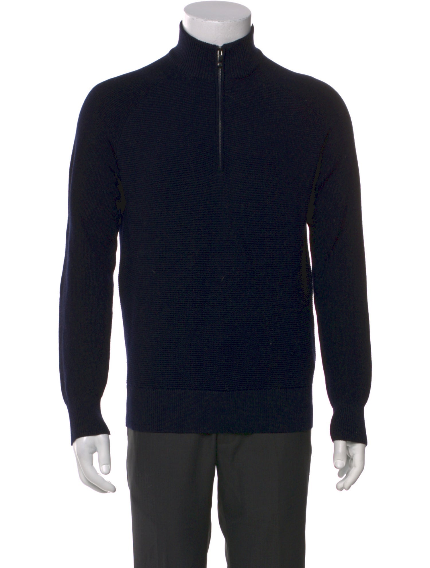 Z Zegna Wool Mock Neck Pullover