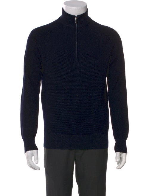Z Zegna Wool Mock Neck Pullover