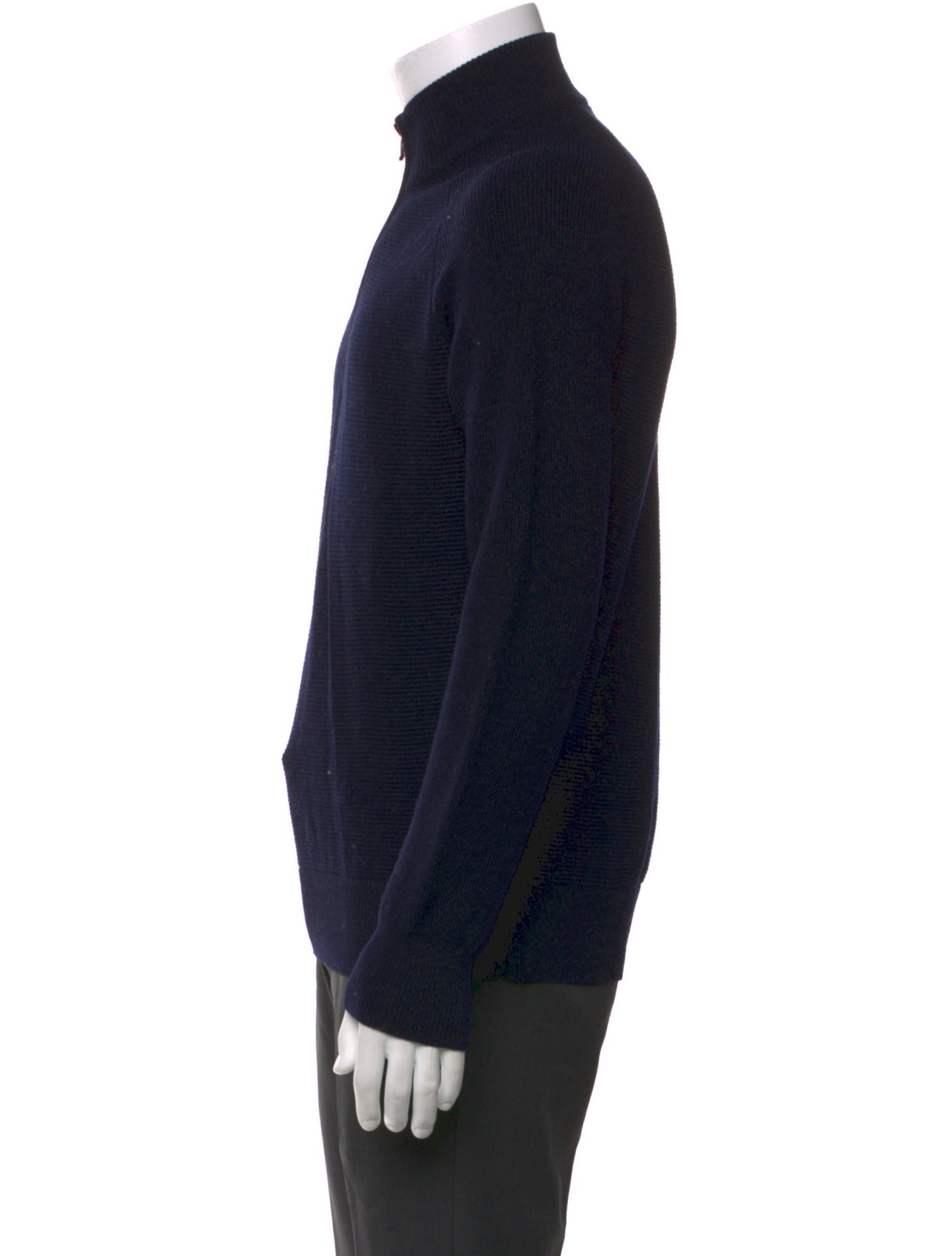 Z Zegna Wool Mock Neck Pullover