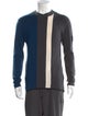 Z Zegna Wool Colorblock Pattern Pullover