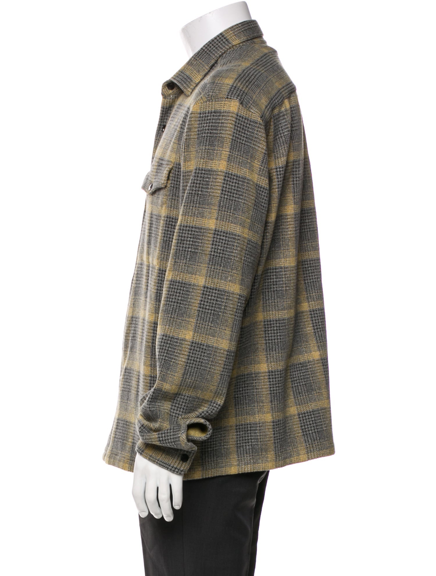 Z Zegna Plaid Print Trucker Jacket