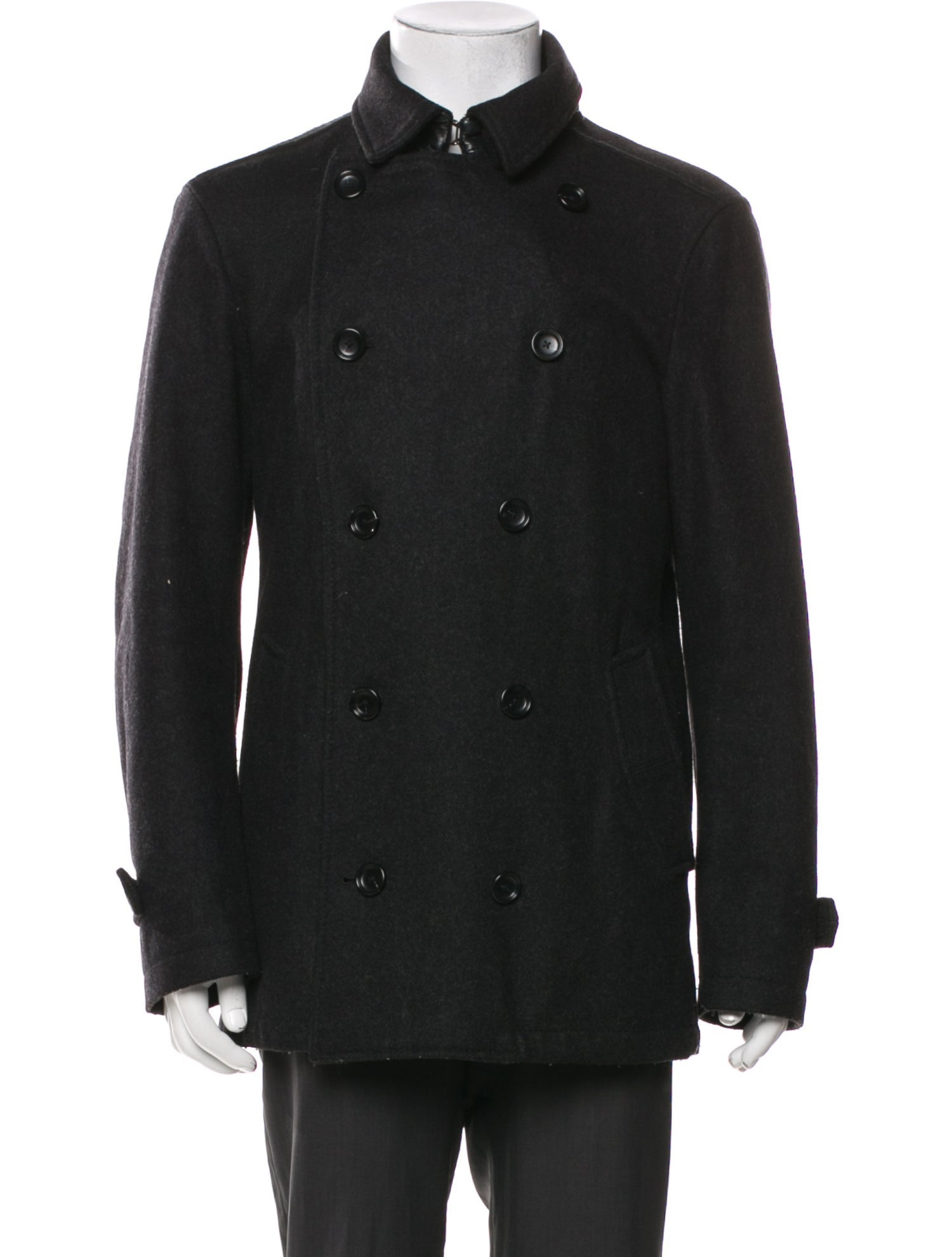Z Zegna Wool Peacoat