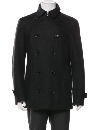 Z Zegna Wool Peacoat