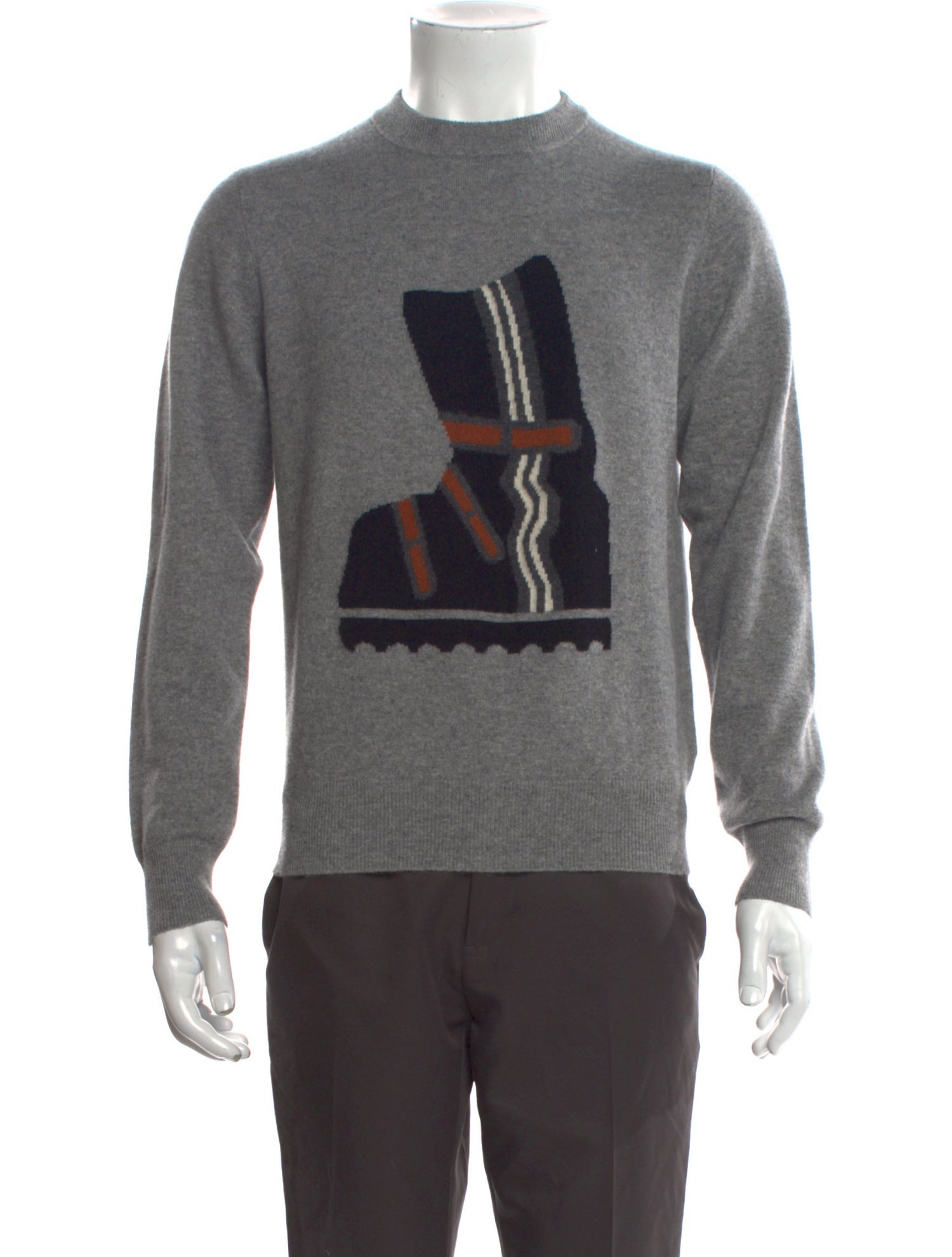 Z Zegna Cashmere Graphic Print Pullover