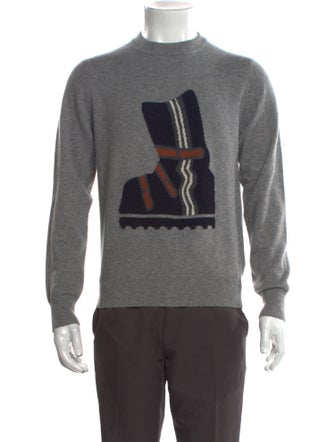 Z Zegna Cashmere Graphic Print Pullover