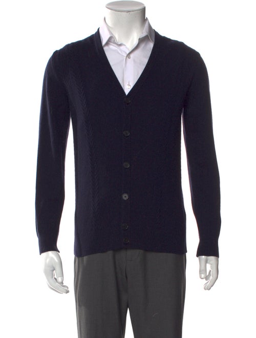 Z Zegna V-Neck Long Sleeve Cardigan
