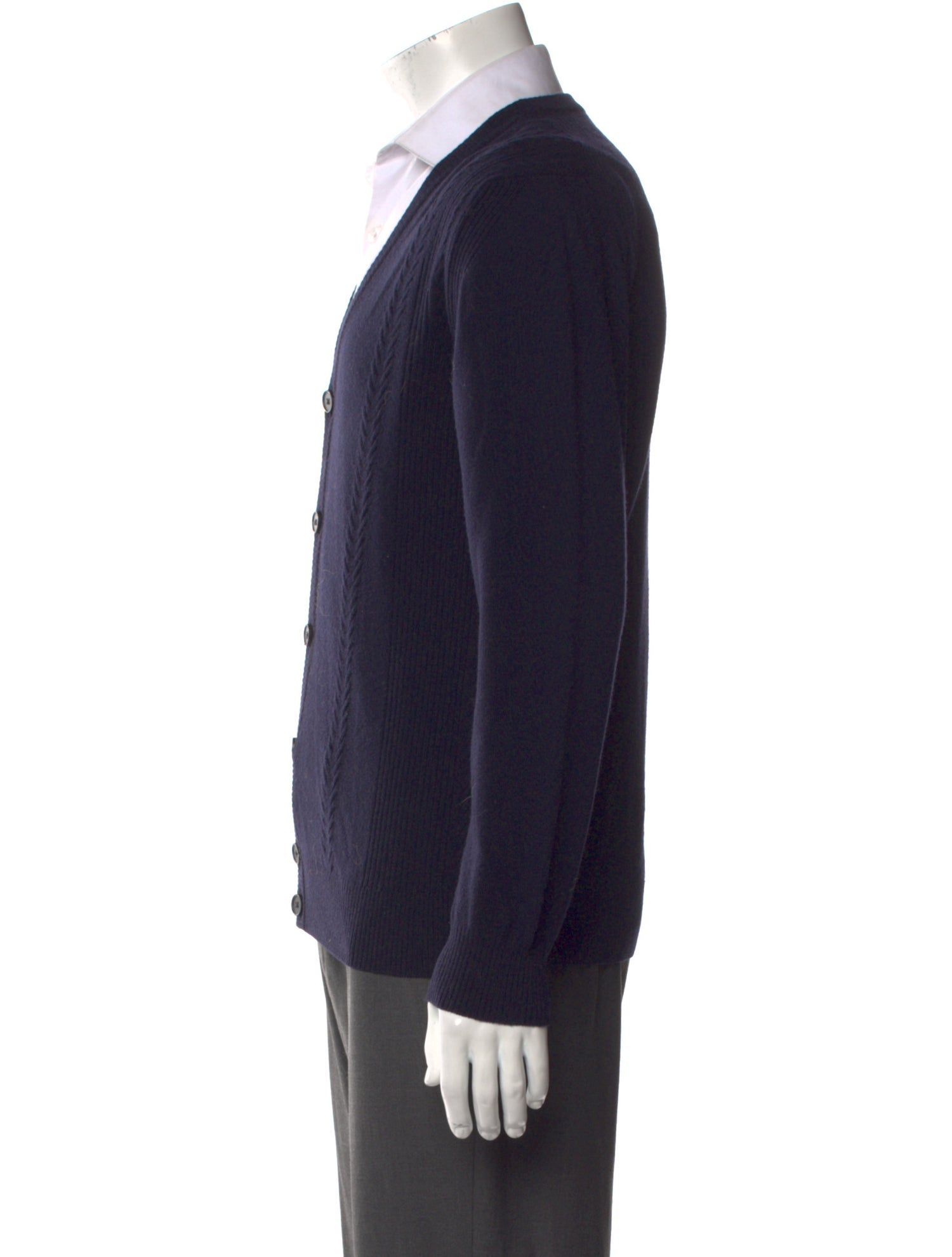 Z Zegna V-Neck Long Sleeve Cardigan
