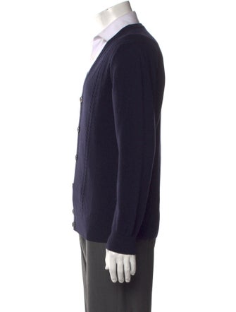 Z Zegna V-Neck Long Sleeve Cardigan