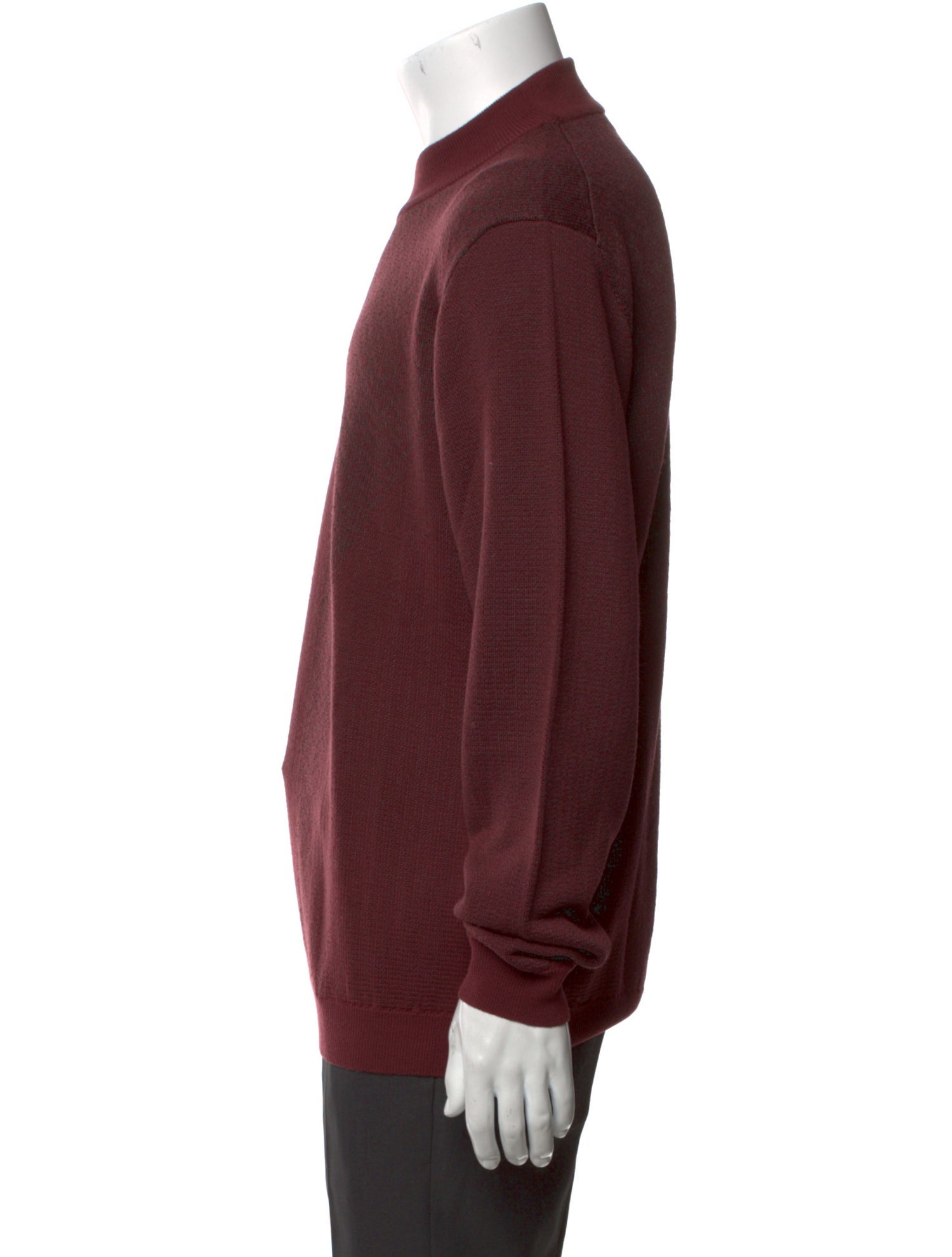 Z Zegna Mock Neck Long Sleeve Pullover