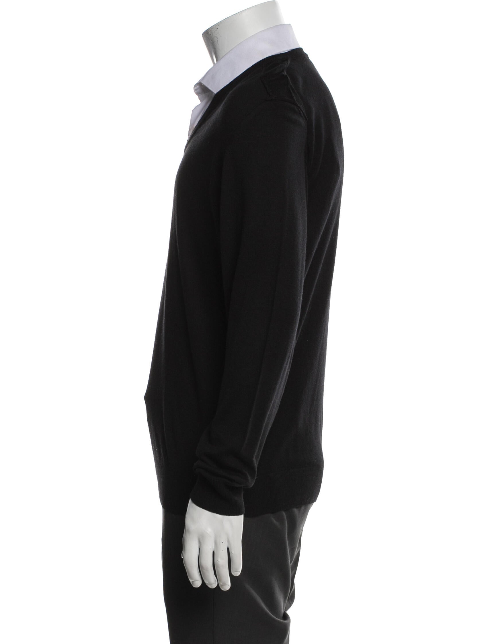 Z Zegna Silk V-Neck Pullover