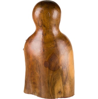 Decor Abstract Carved Wood Sculpture by Endre Vitez