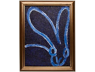 Hunt Slonem Blue Streak