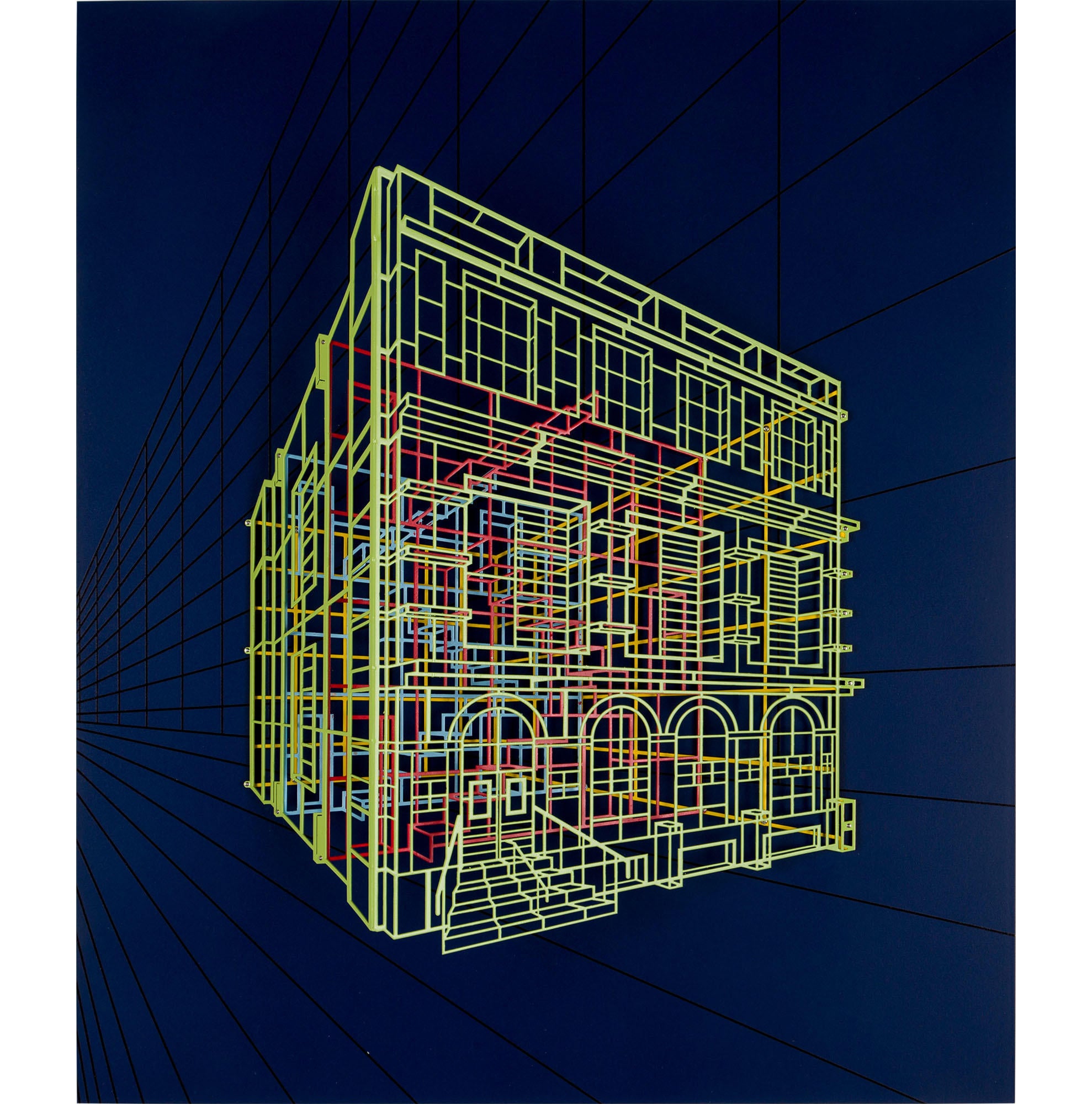 Byung Joo Kim Ambiguous Wall II Series, Type D (Navy and Green)