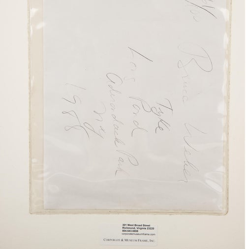 Bruce Weber Tyke, Long Pond, Adirondack Park, New York