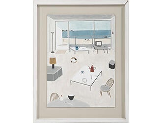 No. 18 with Red Coffee Pots and Pebbles