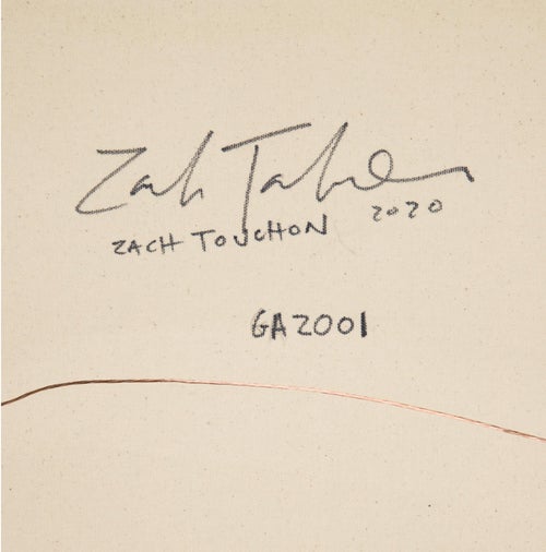 Zach Touchon Paintings Blue White and Grey