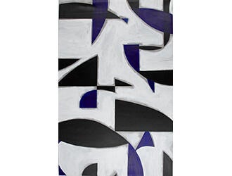 Paintings Blue White and Grey Oversize