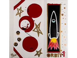 Paintings Orbit One- Blast Off
