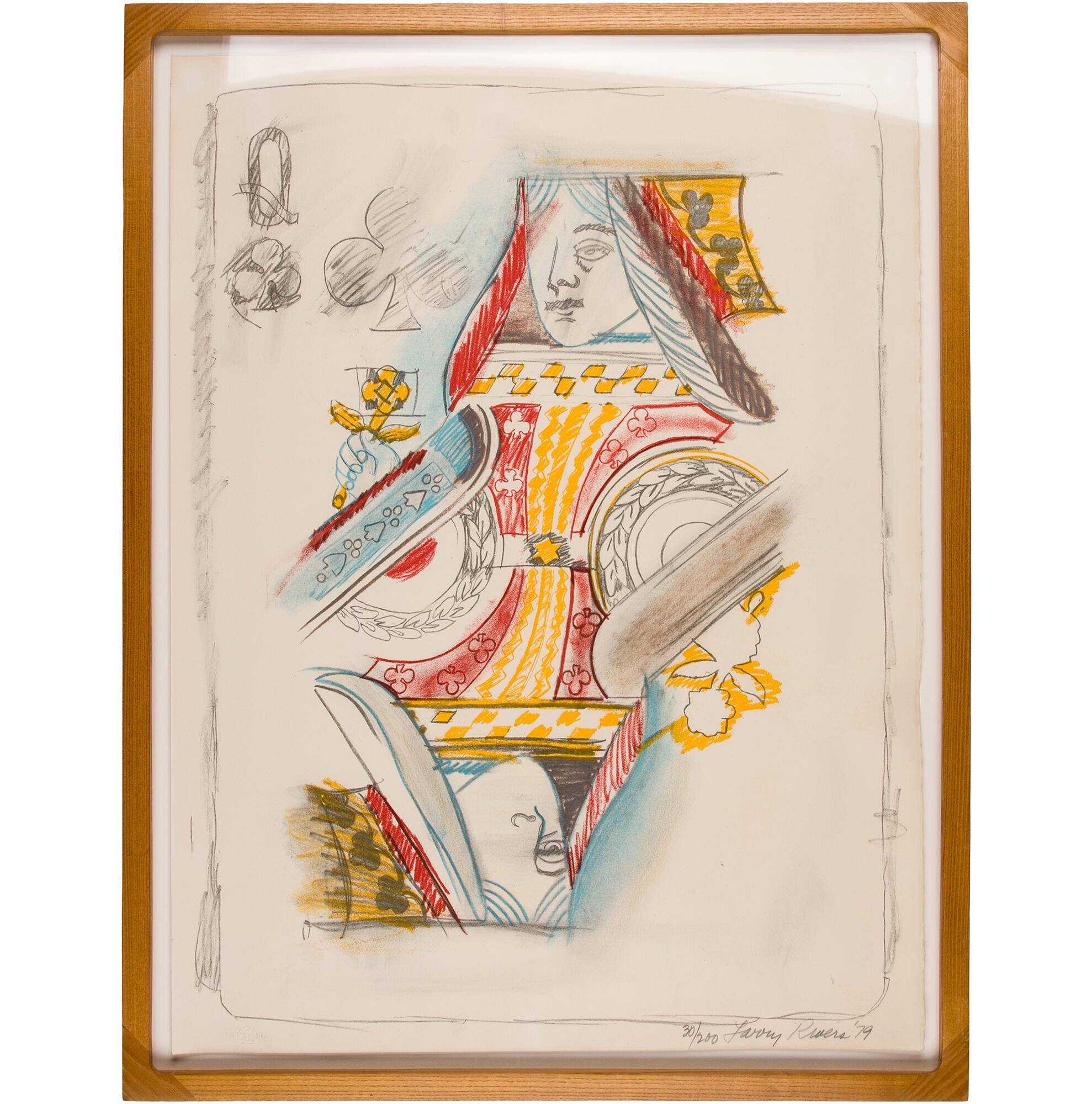 Larry Rivers Queen of Clubs