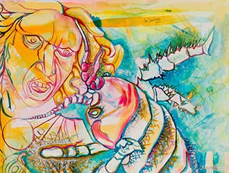 Medusa with a Goldbug