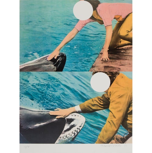 John Baldessari Two Whales (With People)