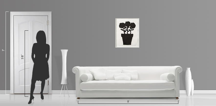 Donald Baechler Untitled (Linen Flower #2)