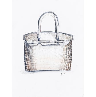 Jessica Moreno Hermès Diamond Himalayan Birkin