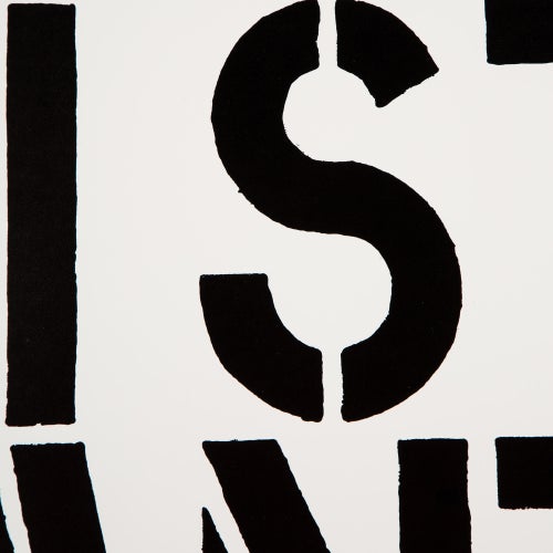 Christopher Wool Assistant, from the Black Book Series