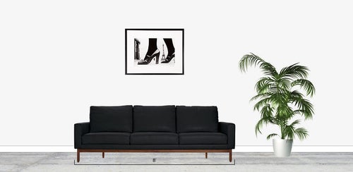 Frank Horvat Shoe and Eiffel Tower A