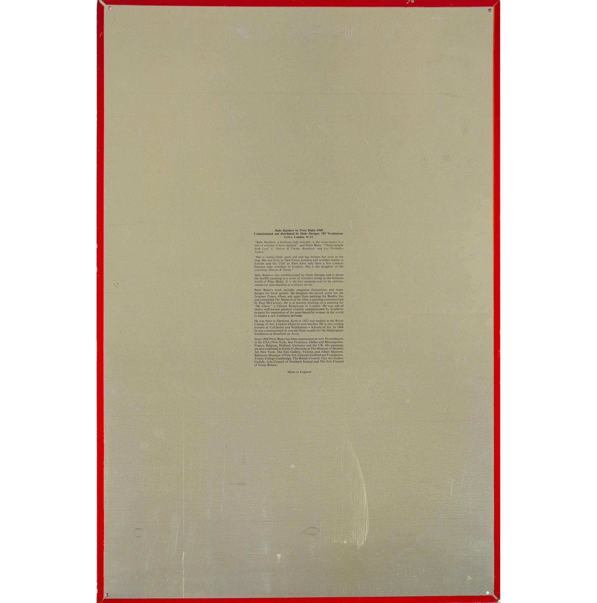 Peter Blake Babe Rainbow