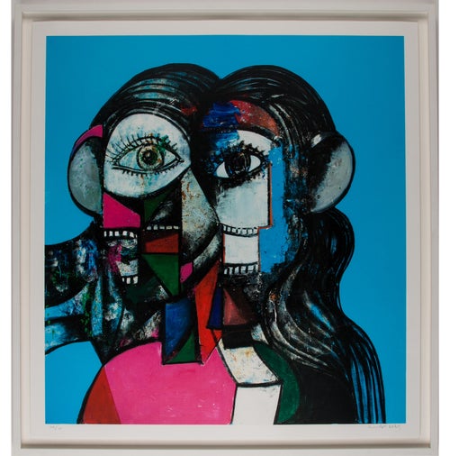 George Condo Prismatic Head Composition