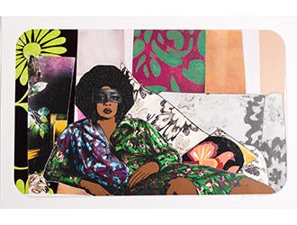 Afro Goddess Looking Forward