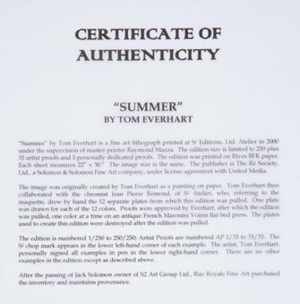 Tom Everhart Prints Summer