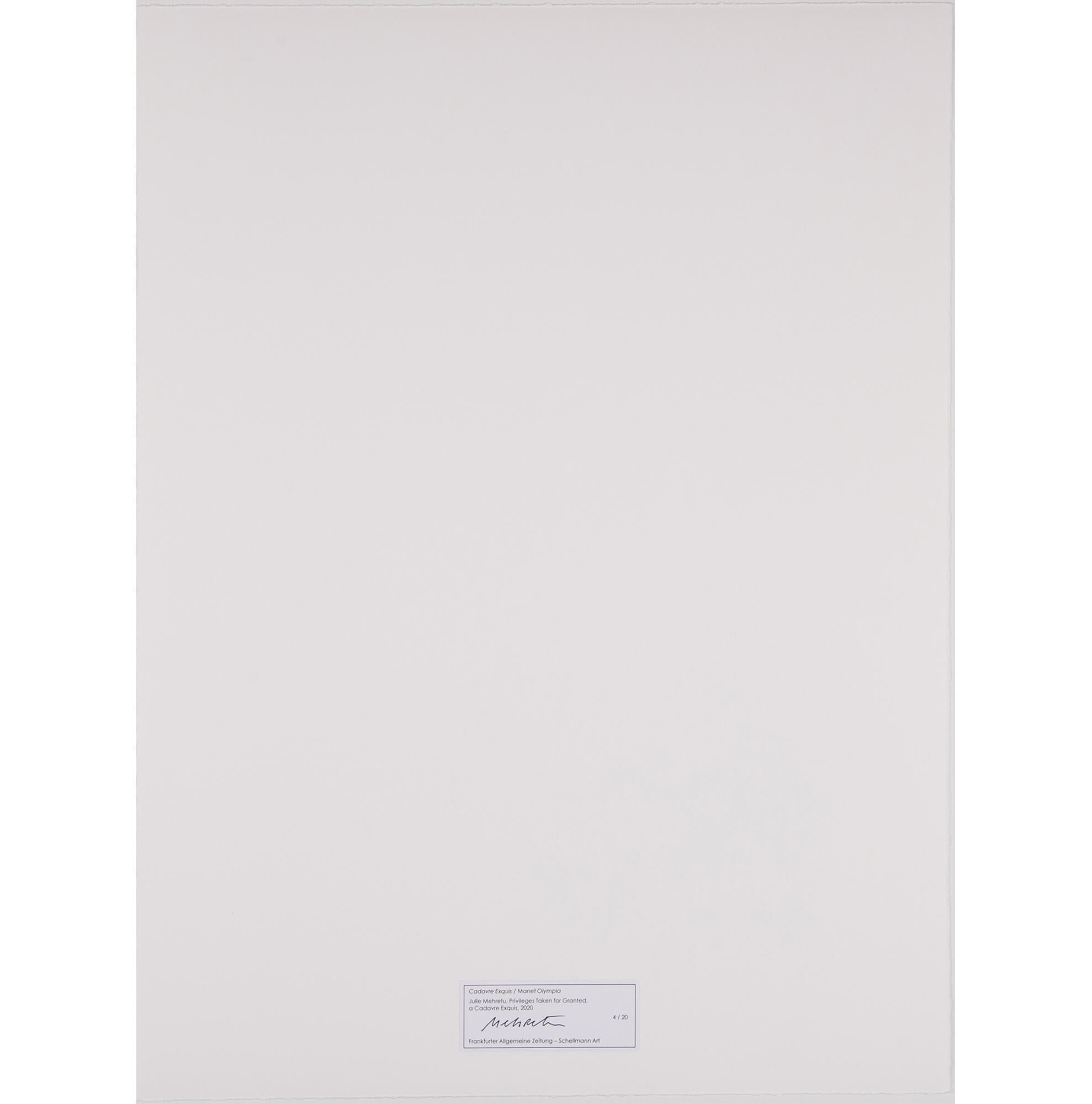 Julie Mehretu Privileges Taken for Granted, a Cadavre Exquis, 2020